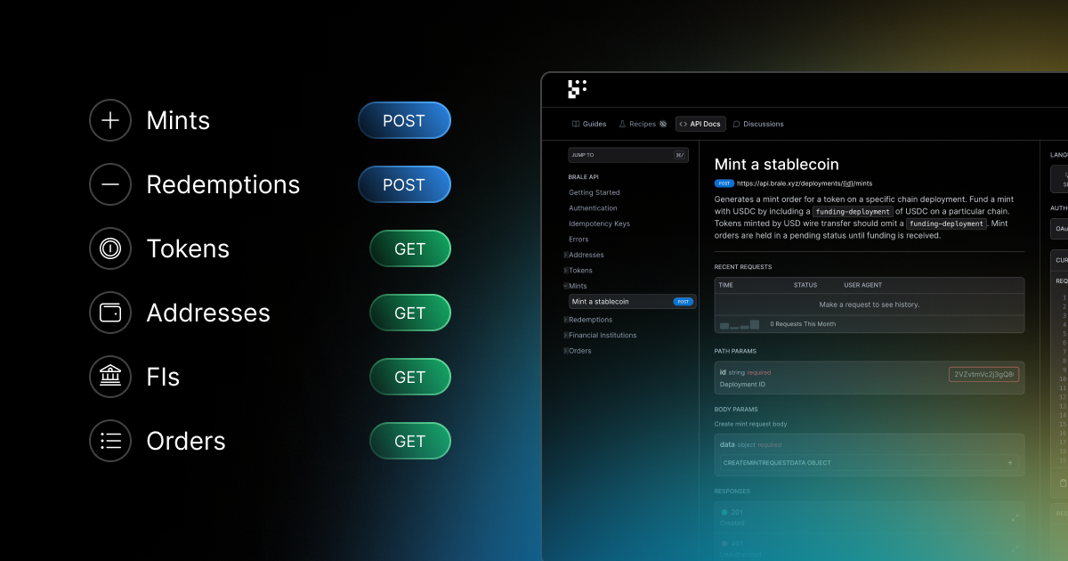 Introducing Stablecoin Issuance API - Brale Blog